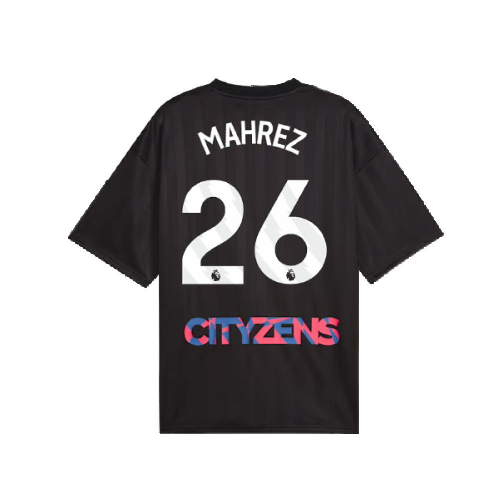 2023-2024 Man City FtblNrgy Jersey (Black) (MAHREZ 26)