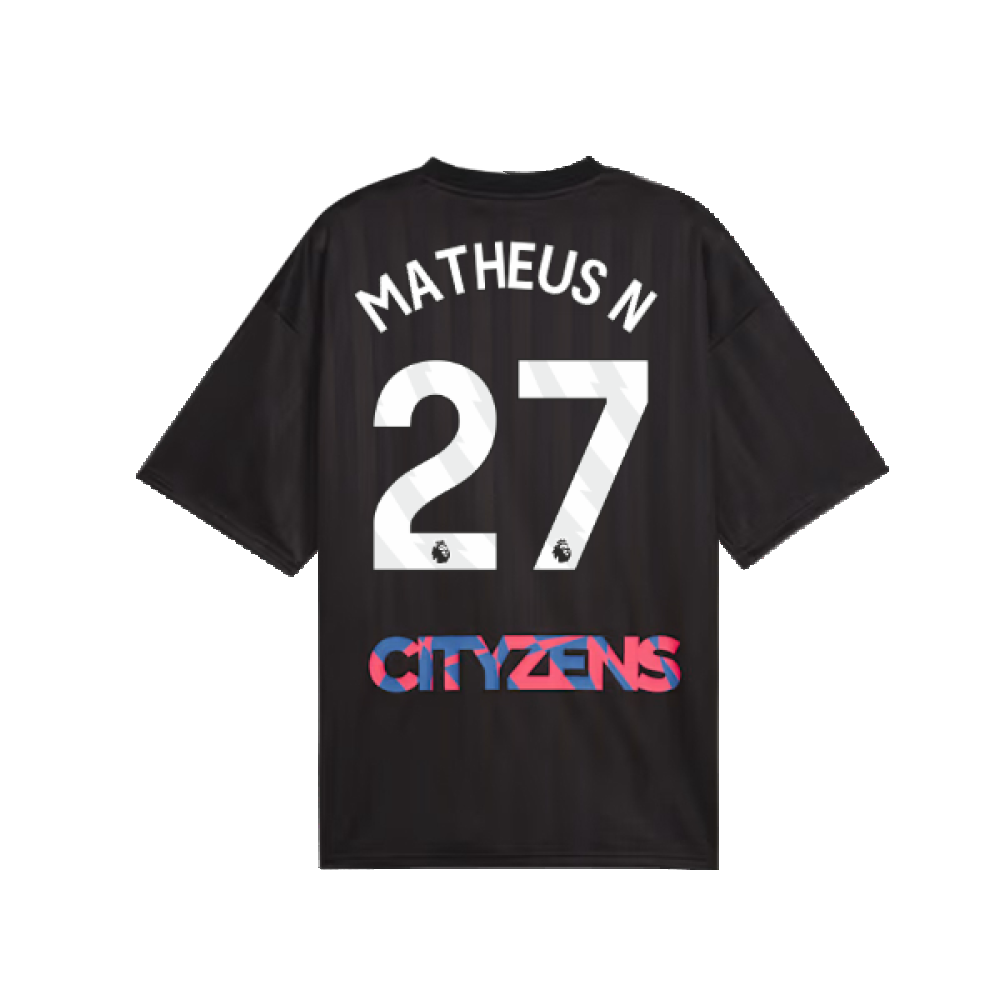 2023-2024 Man City FtblNrgy Jersey (Black) (Matheus N 27)