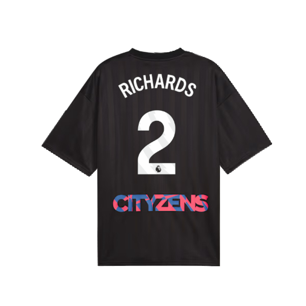 2023-2024 Man City FtblNrgy Jersey (Black) (RICHARDS 2)