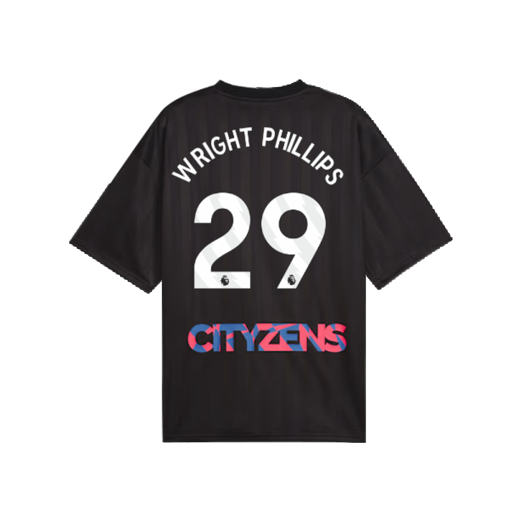 2023-2024 Man City FtblNrgy Jersey (Black) (WRIGHT PHILLIPS 29)