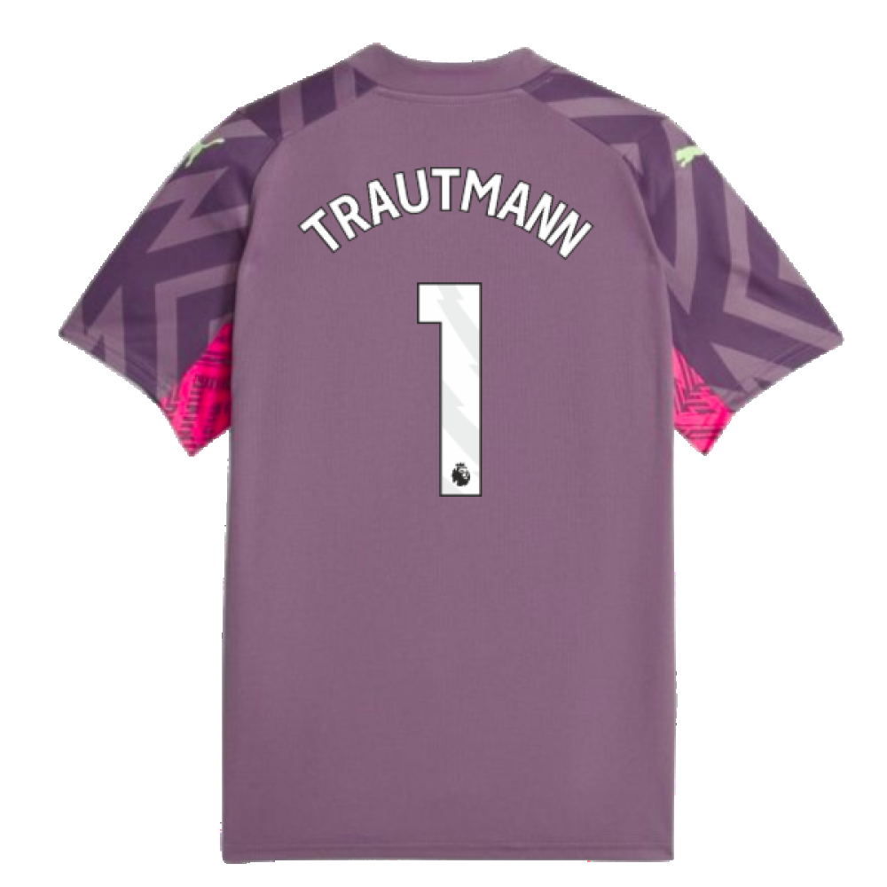 2023-2024 Man City Goalkeeper Shirt (Purple Charcoal) - Kids (Trautmann 1)