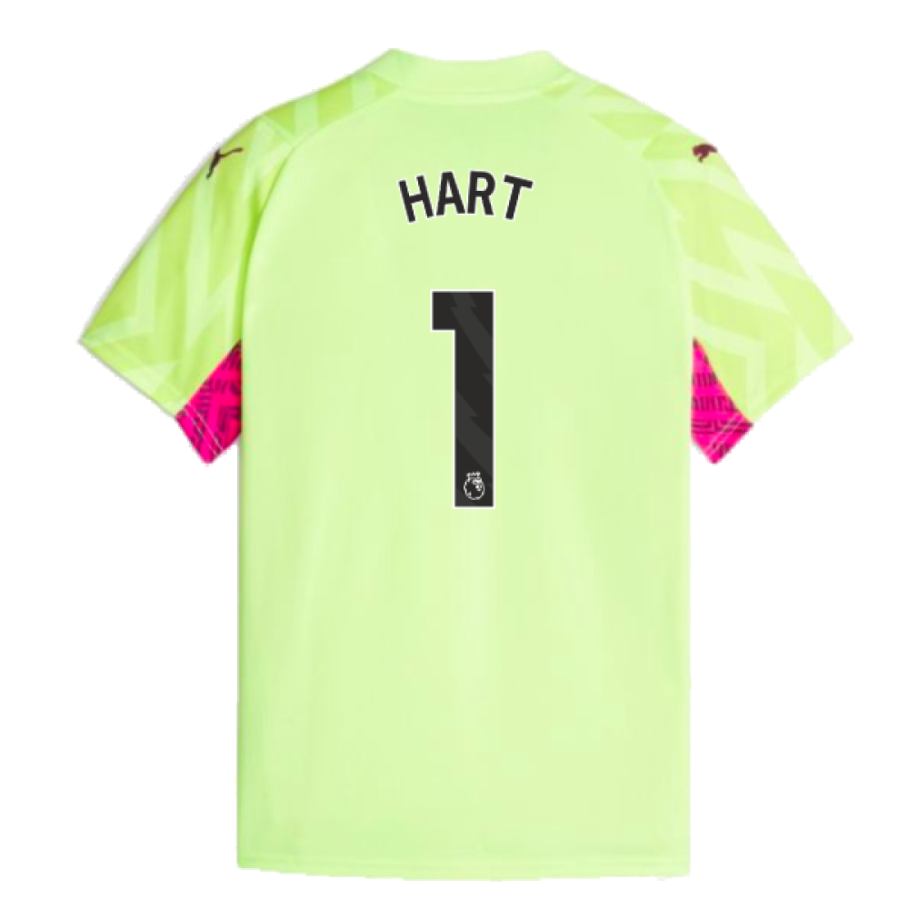 2023-2024 Man City Goalkeeper Shirt (Yellow) - Kids (Hart 1)