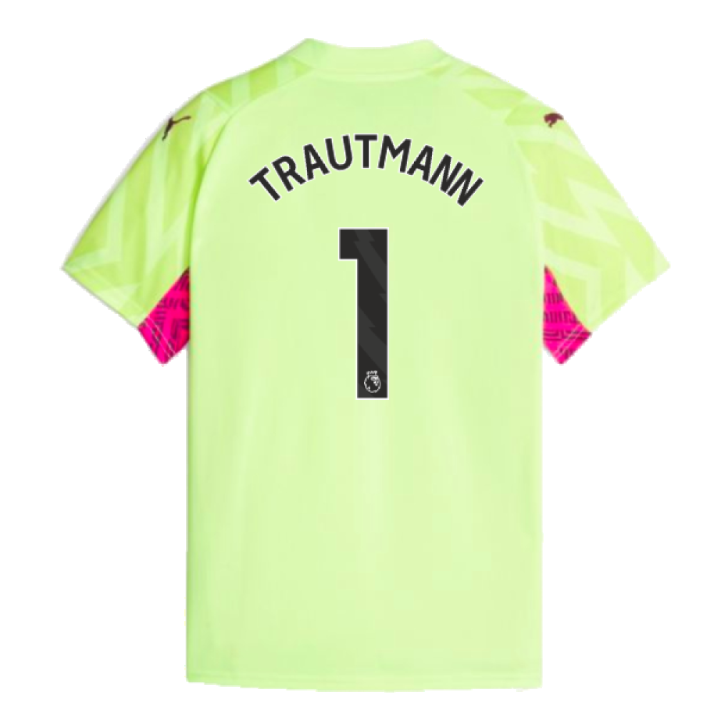 2023-2024 Man City Goalkeeper Shirt (Yellow) - Kids (Trautmann 1)