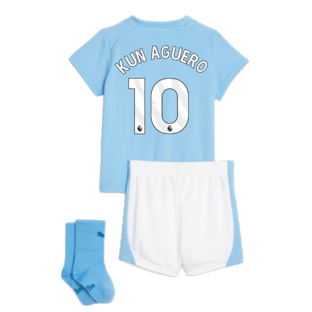 2023-2024 Man City Home Baby Kit (KUN AGUERO 10)