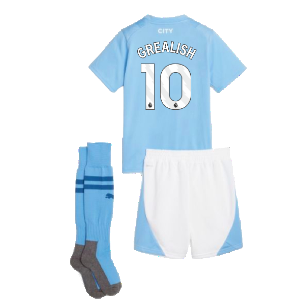 2023-2024 Man City Home Mini Kit (GREALISH 10)