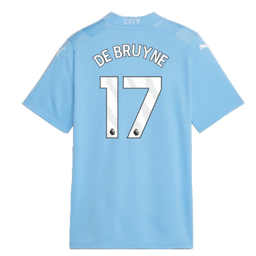 2023-2024 Man City Home Shirt (Kids) (DE BRUYNE 17)