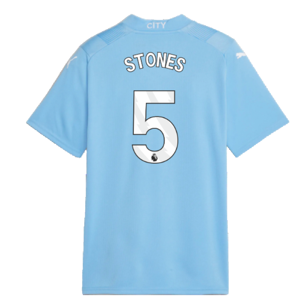 2023-2024 Man City Home Shirt (Kids) (STONES 5)