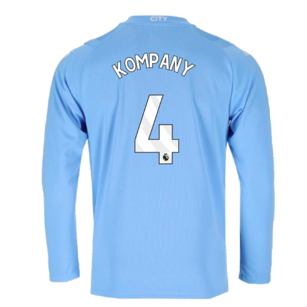 2023-2024 Man City Long Sleeve Home Shirt (KOMPANY 4)