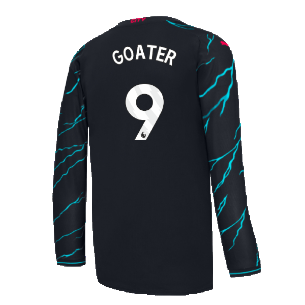 2023-2024 Man City Long Sleeve Third Shirt (GOATER 9)