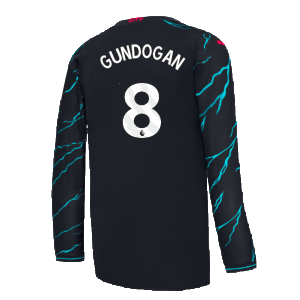 2023-2024 Man City Long Sleeve Third Shirt (GUNDOGAN 8)