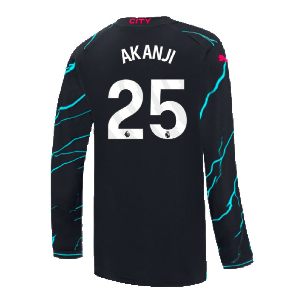 2023-2024 Man City Long Sleeve Third Shirt (Kids) (AKANJI 25)