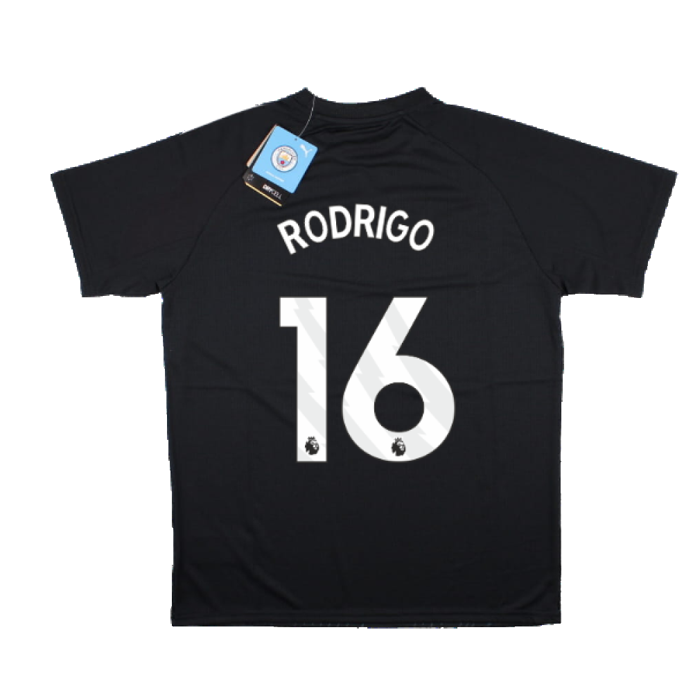 2023-2024 Man City Pre-Match Jersey (Dark Navy) - Kids (RODRIGO 16)