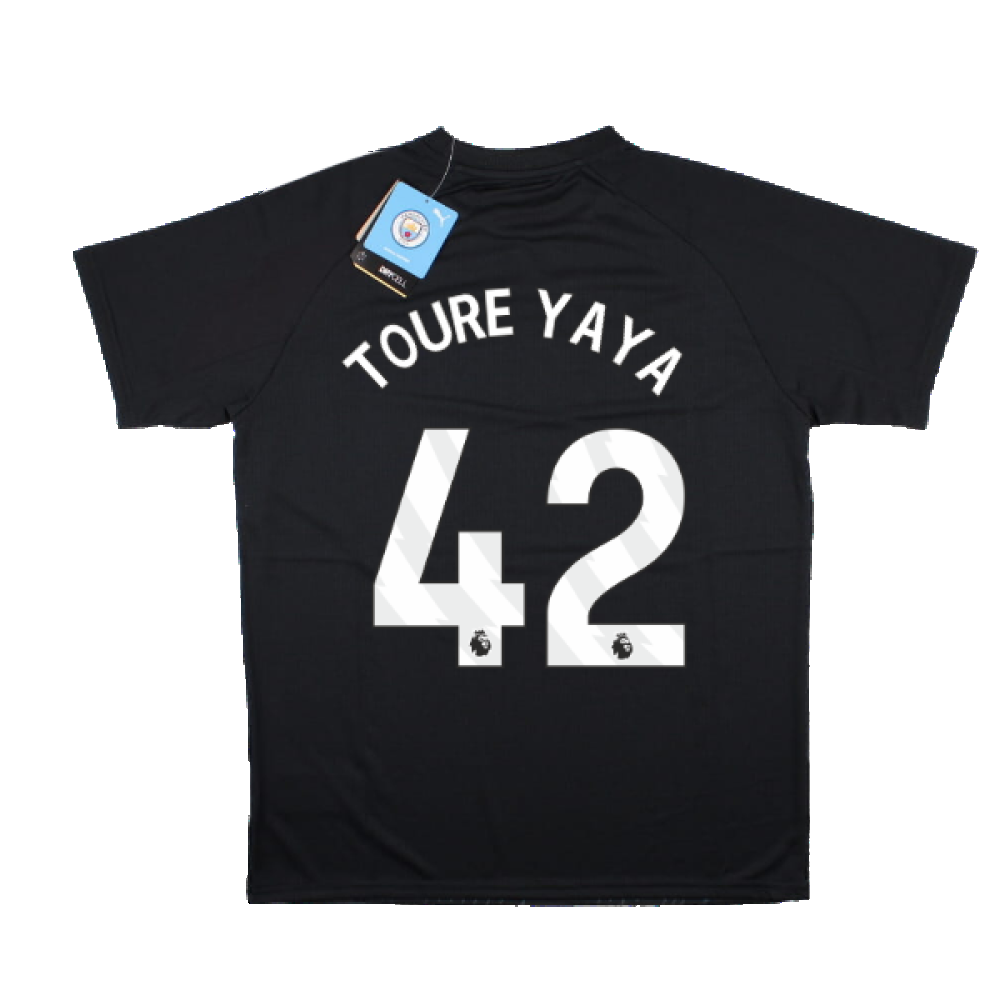 2023-2024 Man City Pre-Match Jersey (Dark Navy) - Kids (TOURE YAYA 42)