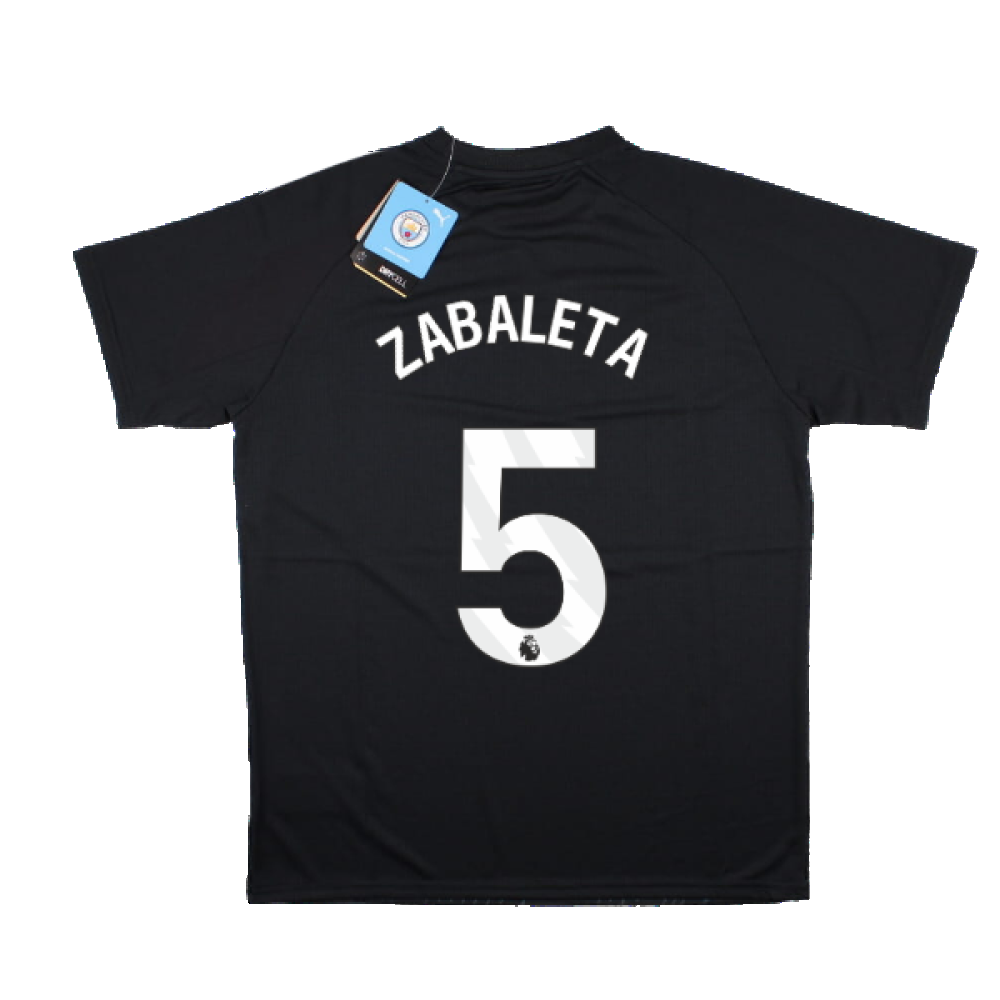 2023-2024 Man City Pre-Match Jersey (Dark Navy) - Kids (ZABALETA 5)