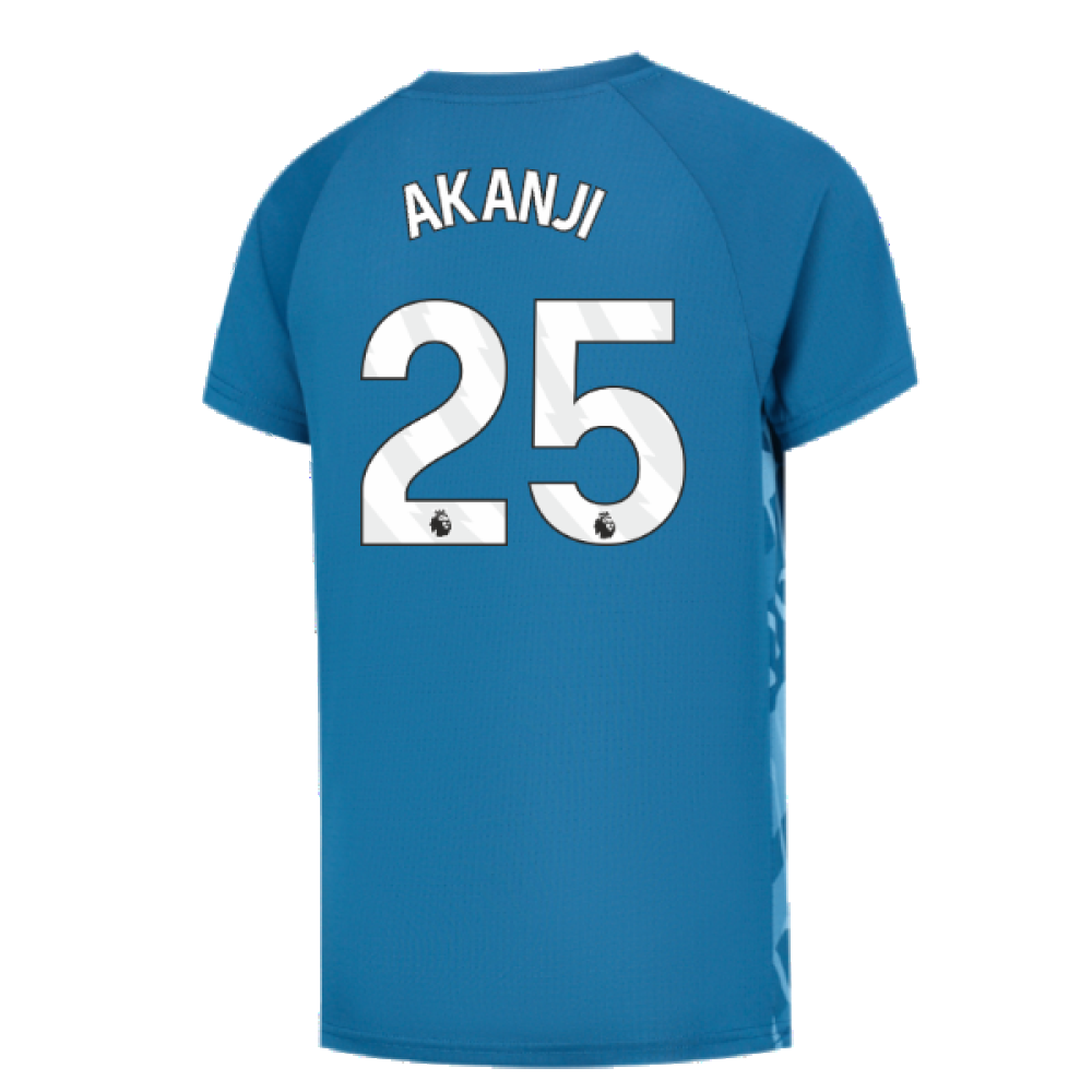 2023-2024 Man City Pre-Match Jersey (Lake Blue) (AKANJI 25)