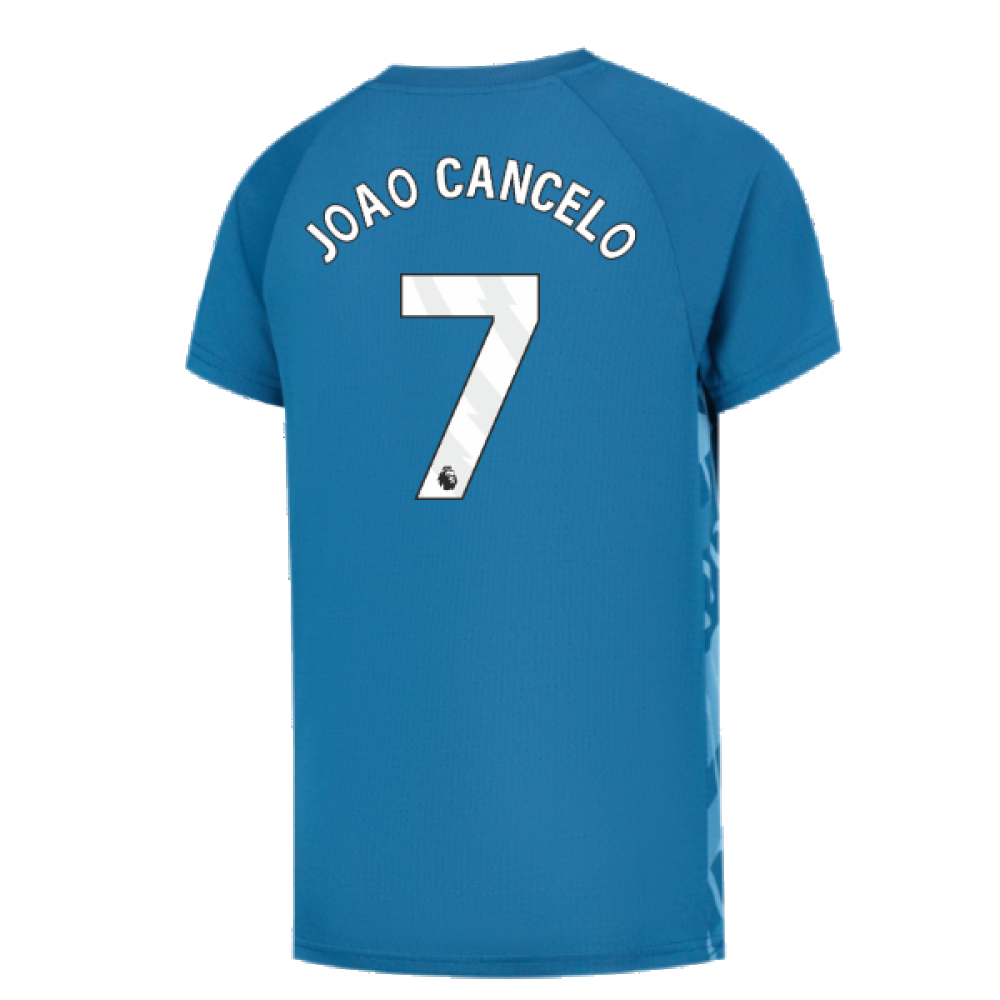 2023-2024 Man City Pre-Match Jersey (Lake Blue) (JOAO CANCELO 7)