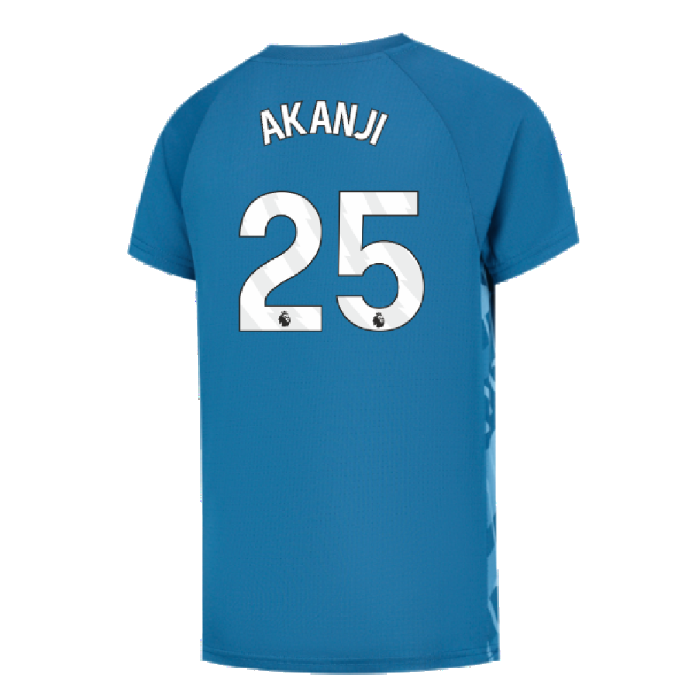 2023-2024 Man City Pre-Match Jersey (Lake Blue) - Kids (AKANJI 25)