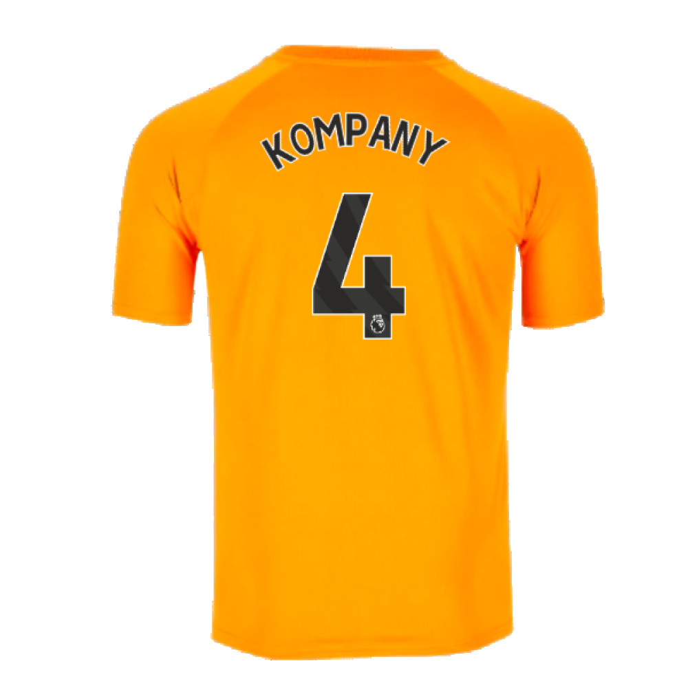 2023-2024 Man City Pre-Match Jersey (Orange) (KOMPANY 4)