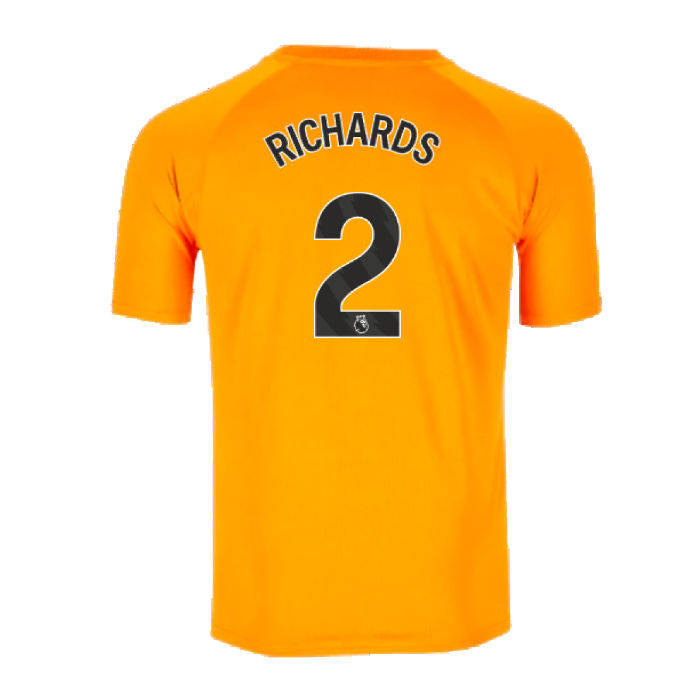 2023-2024 Man City Pre-Match Jersey (Orange) (RICHARDS 2)