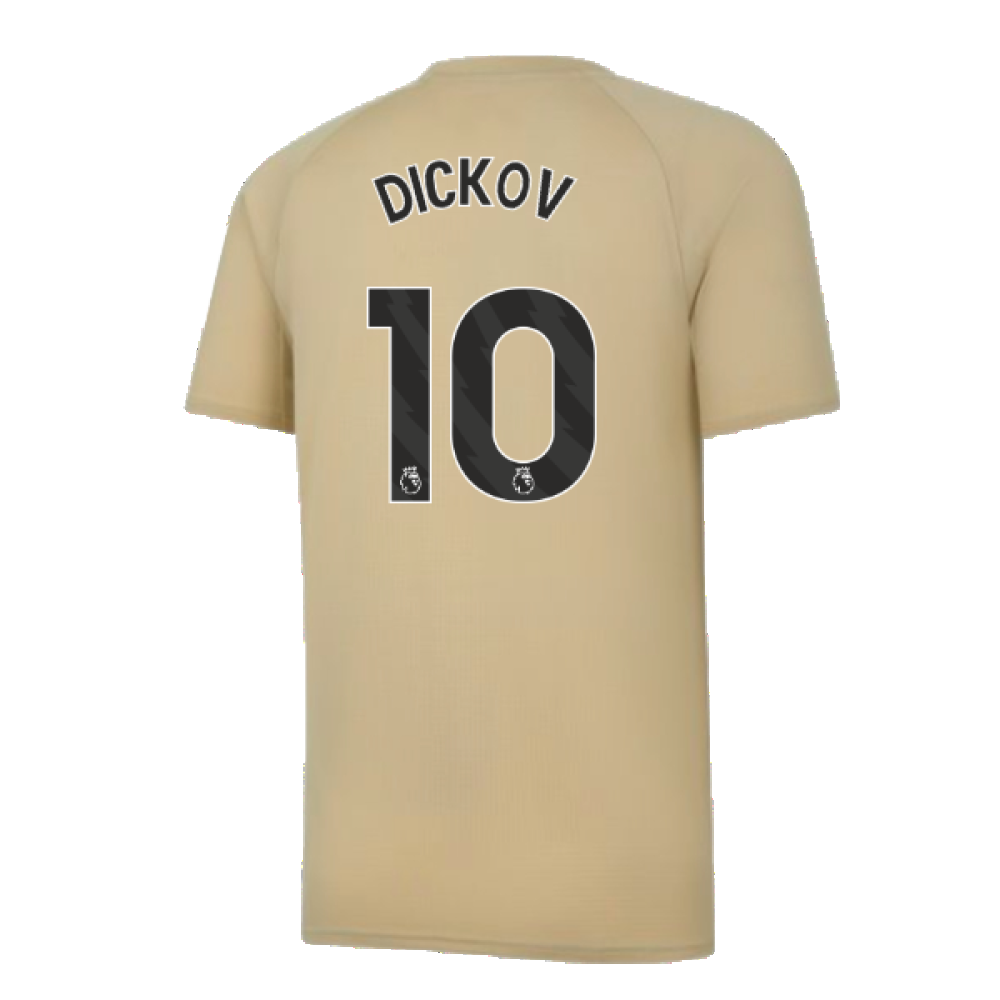 2023-2024 Man City Prematch SS Jersey (Granola) (DICKOV 10)