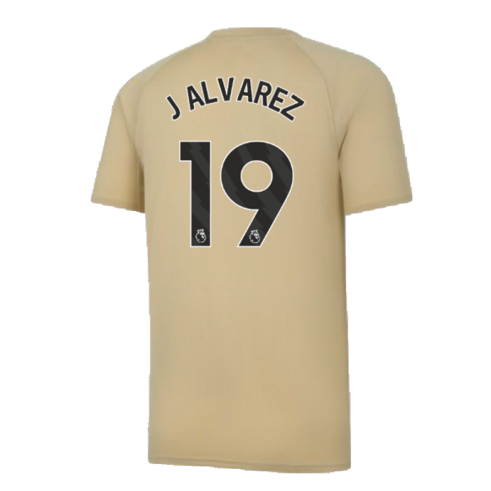 2023-2024 Man City Prematch SS Jersey (Granola) (J ALVAREZ 19)