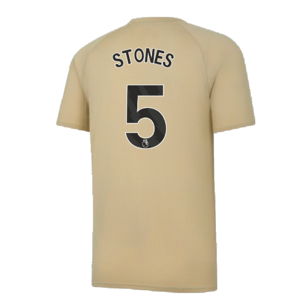 2023-2024 Man City Prematch SS Jersey (Granola) - Kids (STONES 5)