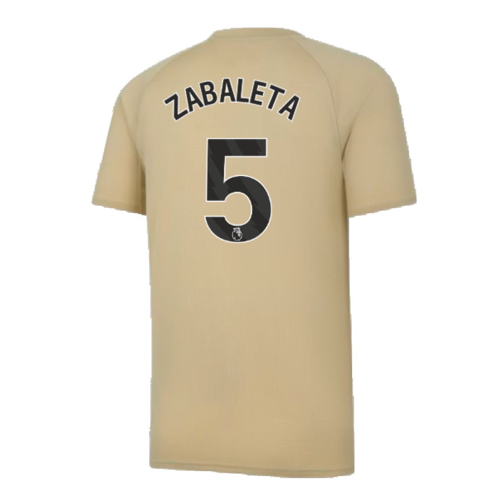 2023-2024 Man City Prematch SS Jersey (Granola) - Kids (ZABALETA 5)