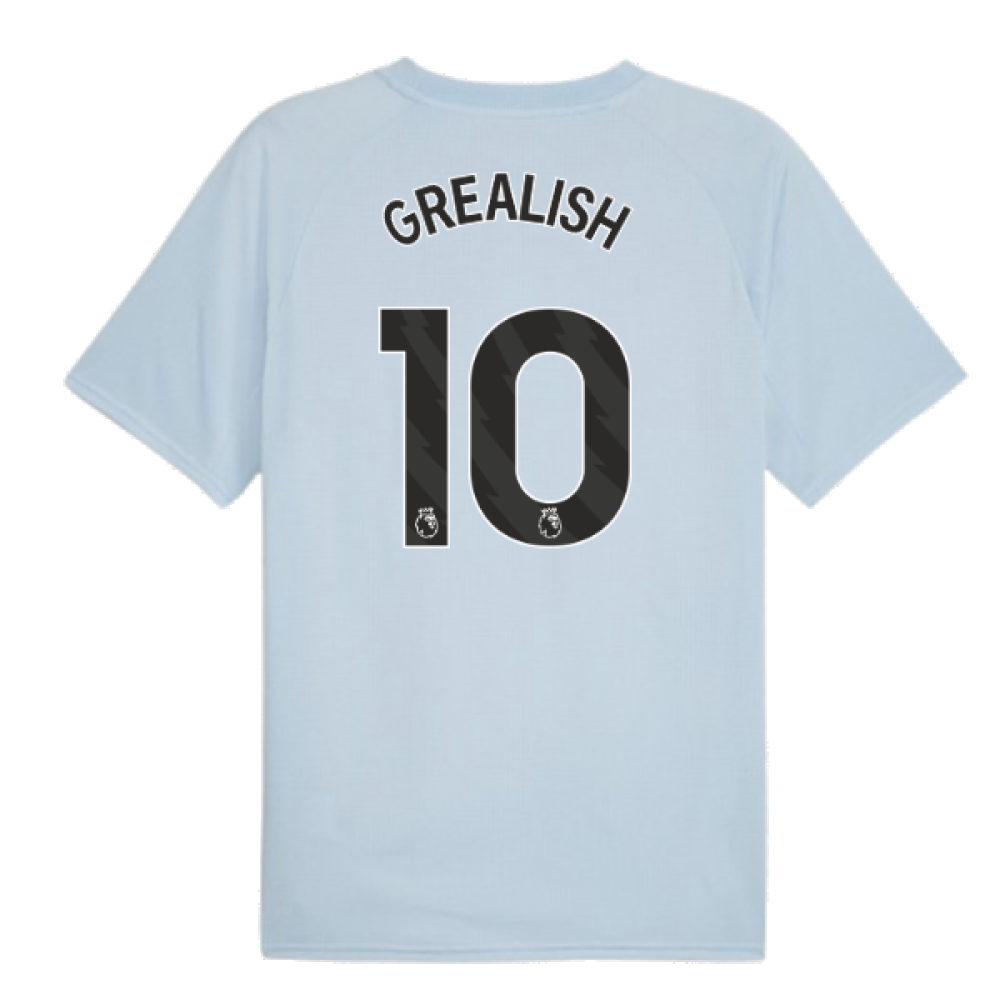 2023-2024 Man City Prematch SS Jersey (Silver Sky) (GREALISH 10)