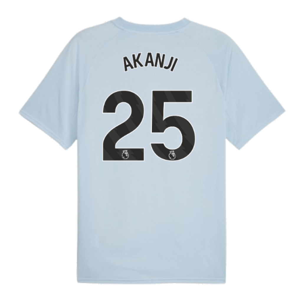 2023-2024 Man City Prematch SS Jersey (Silver Sky) - Kids (AKANJI 25)