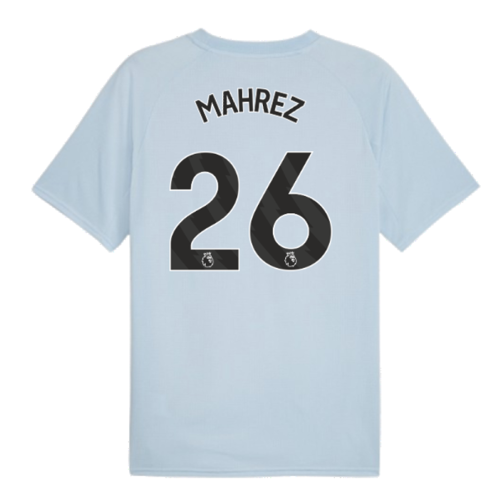 2023-2024 Man City Prematch SS Jersey (Silver Sky) - Kids (MAHREZ 26)