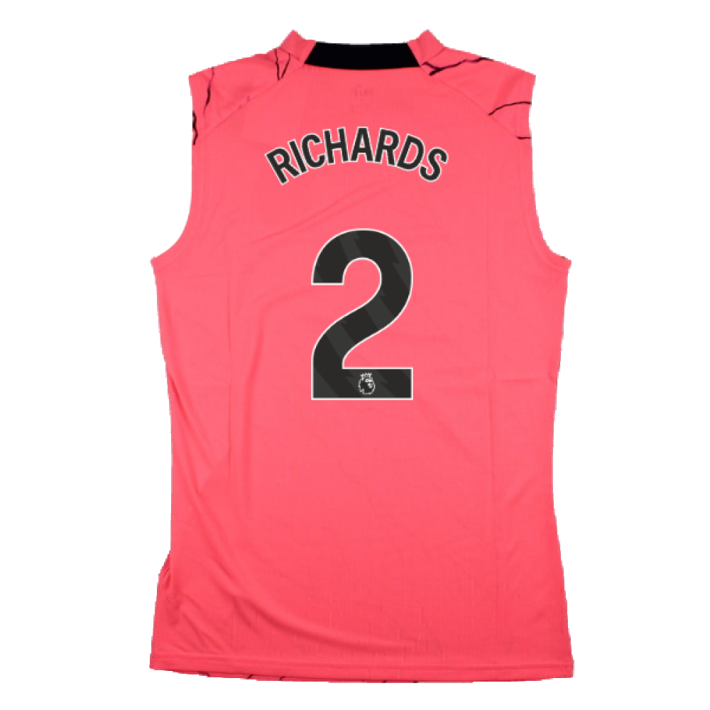 2023-2024 Man City Sleeveless Training Jersey (Sunset Glow) (RICHARDS 2)