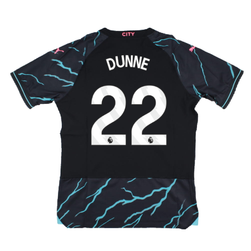 2023-2024 Man City Third Authentic Shirt (DUNNE 22)