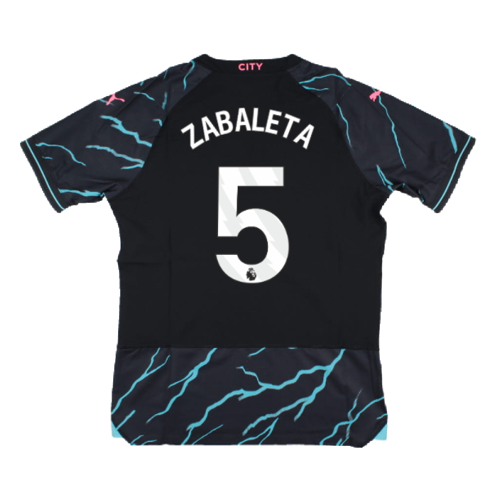 2023-2024 Man City Third Authentic Shirt (ZABALETA 5)