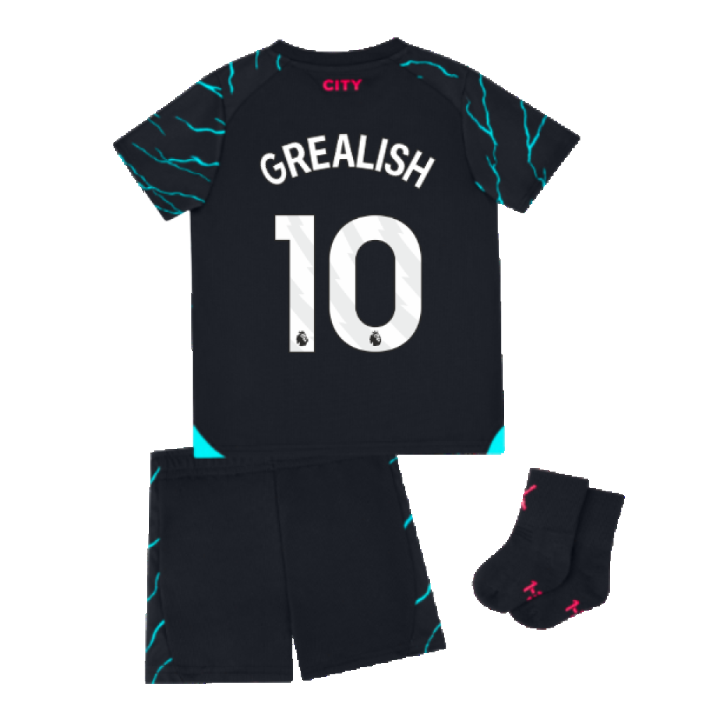 2023-2024 Man City Third Baby Kit (GREALISH 10)