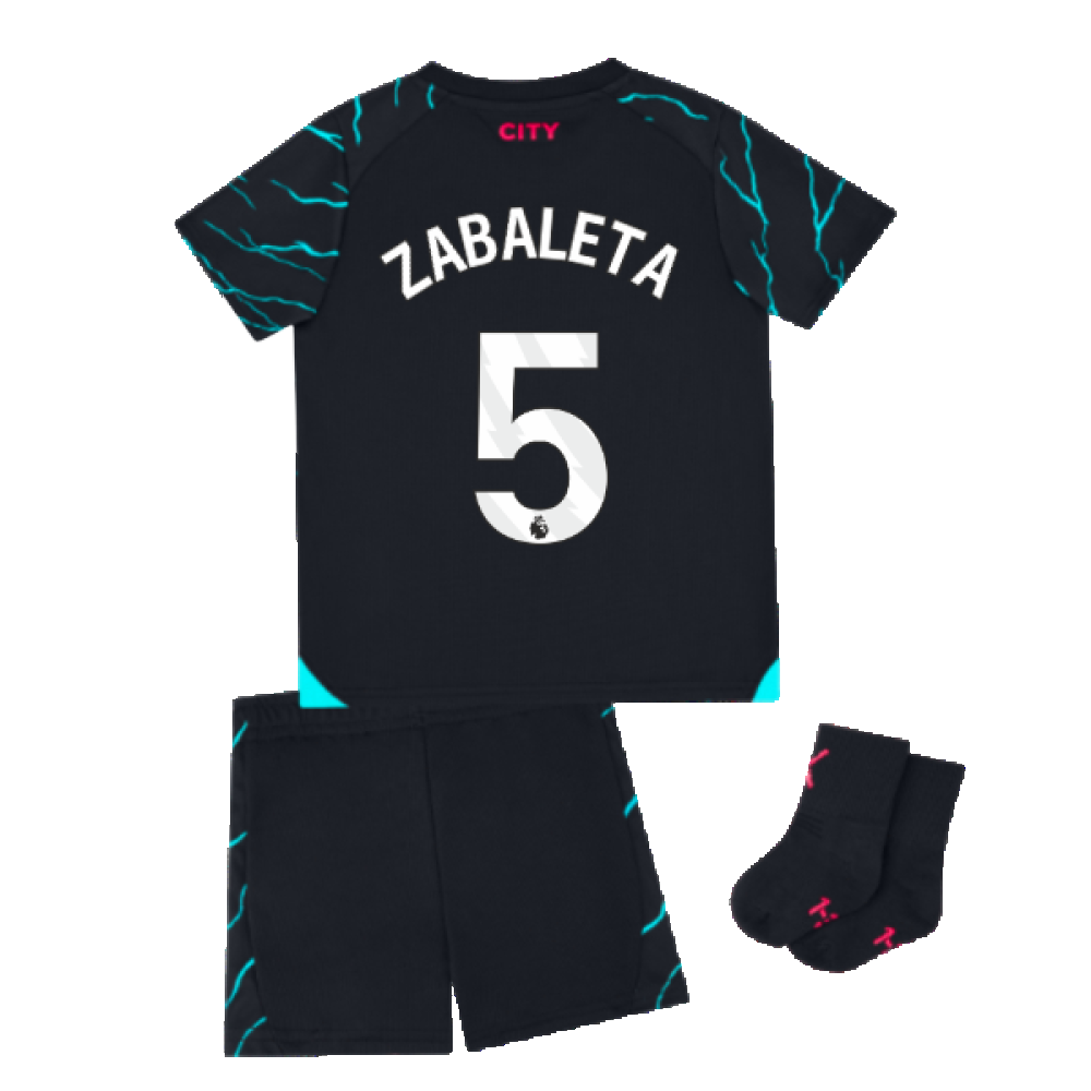 2023-2024 Man City Third Baby Kit (ZABALETA 5)