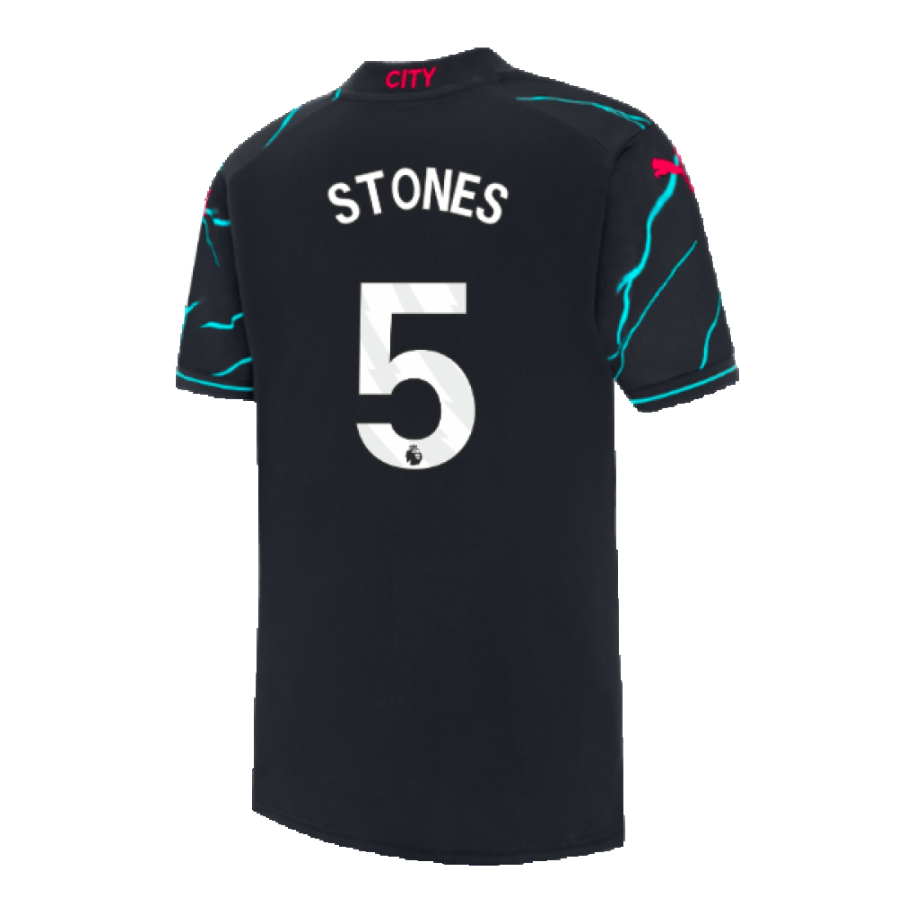 2023-2024 Man City Third Shirt (Kids) (STONES 5)