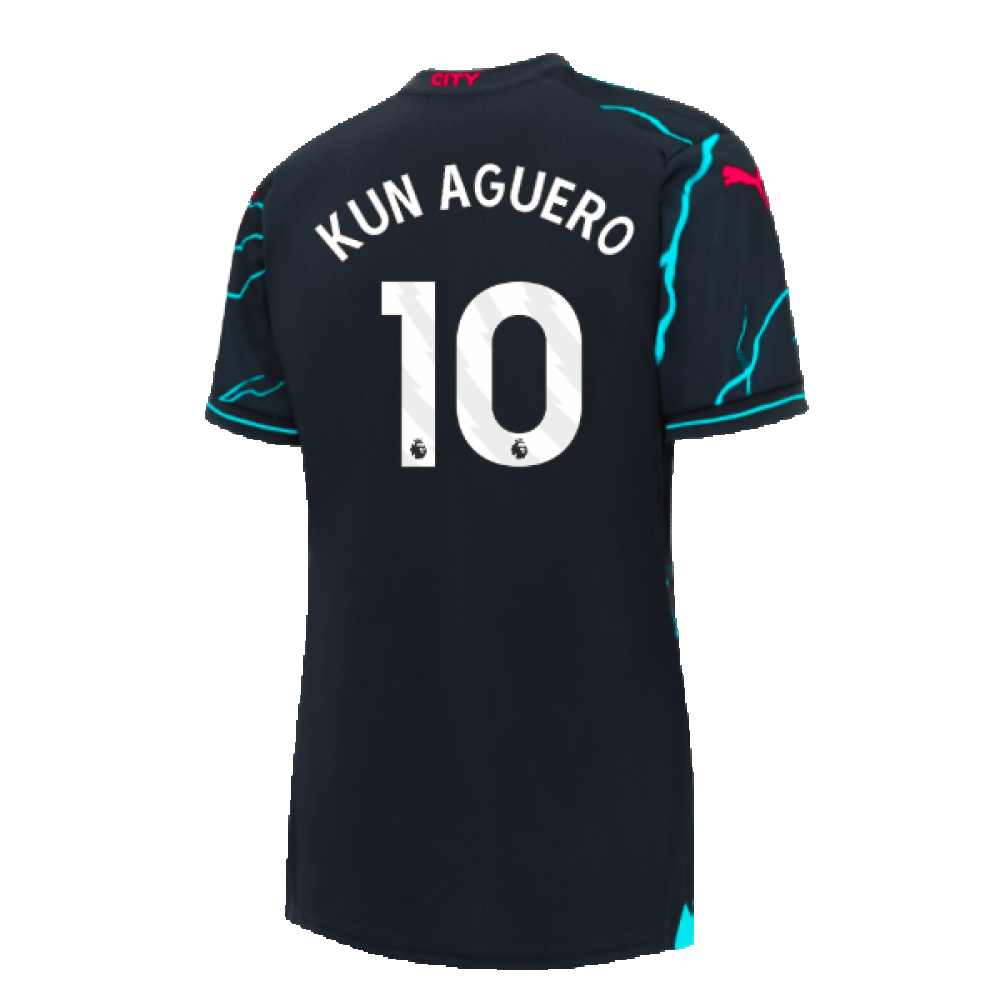 2023-2024 Man City Third Shirt (Ladies) (KUN AGUERO 10)