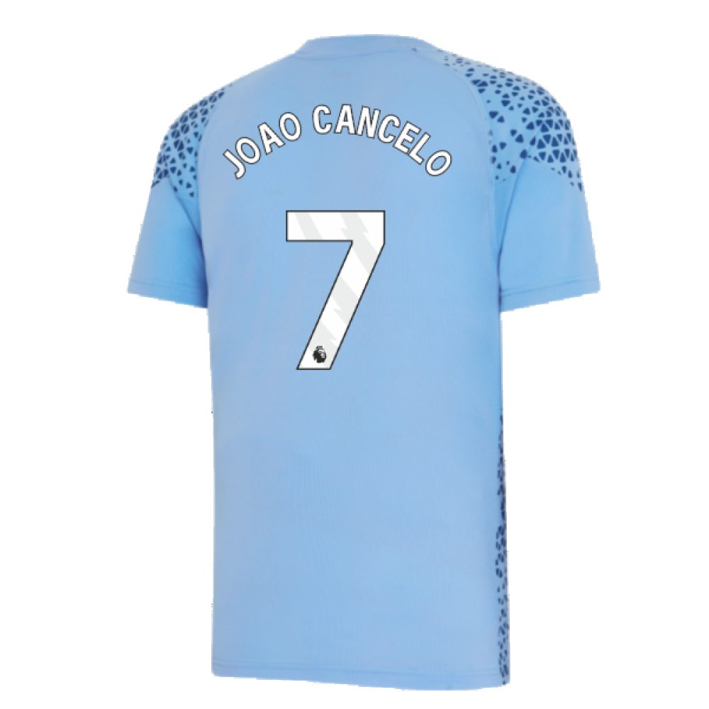 2023-2024 Man City Training Jersey (Light Blue) (JOAO CANCELO 7)