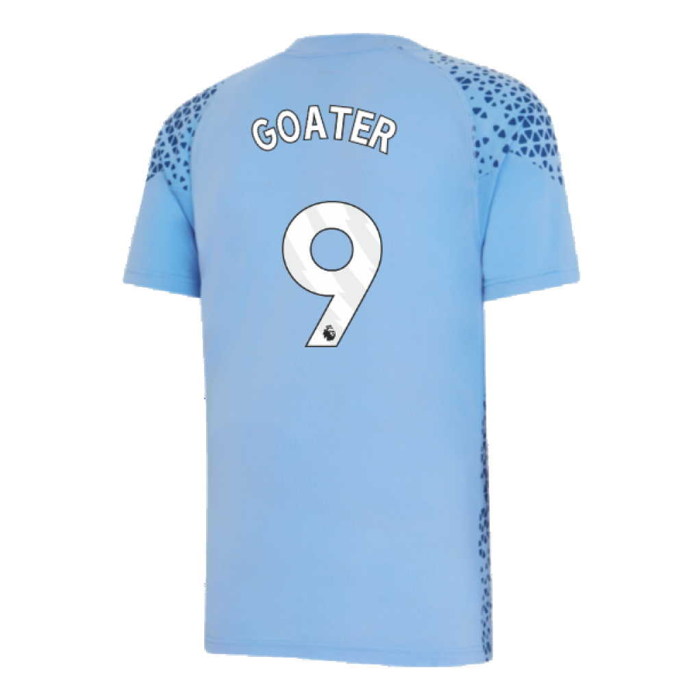 2023-2024 Man City Training Jersey (Light Blue) - Kids (GOATER 9)