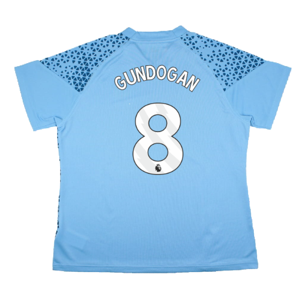 2023-2024 Man City Training Jersey (Light Blue) - Ladies (GUNDOGAN 8)