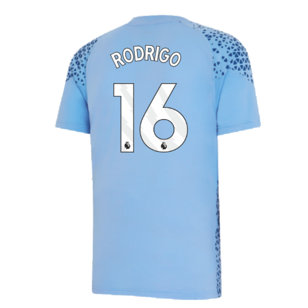 2023-2024 Man City Training Jersey (Light Blue) (RODRIGO 16)