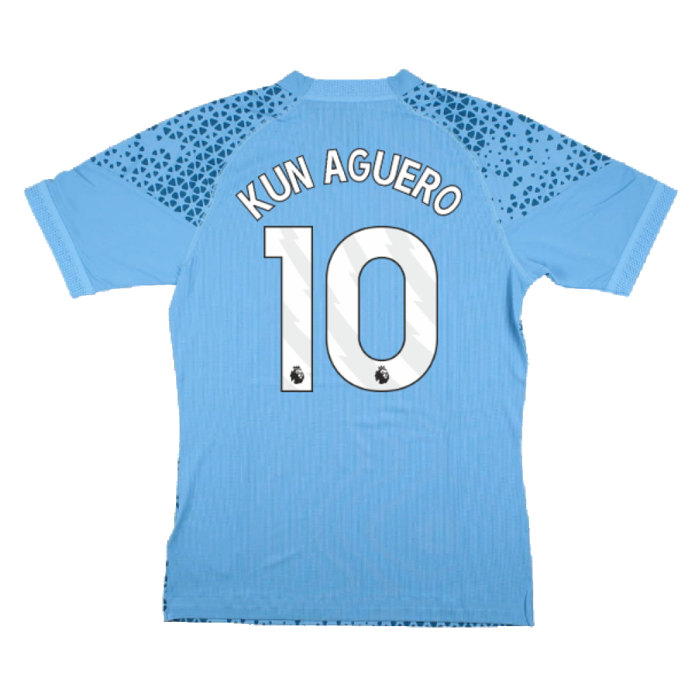 2023-2024 Man City Training Jersey Pro (Light Blue) (KUN AGUERO 10)