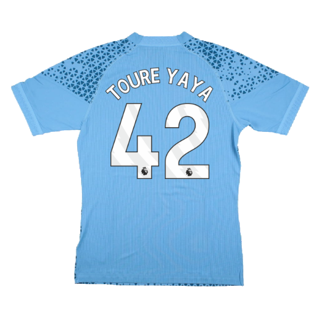 2023-2024 Man City Training Jersey Pro (Light Blue) (TOURE YAYA 42)