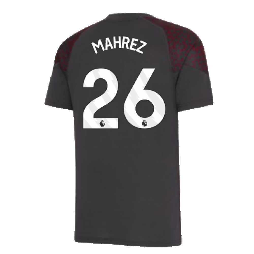 2023-2024 Man City Training Jersey (Strong Grey) (MAHREZ 26)