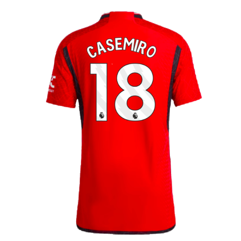 2023-2024 Man Utd Authentic Home Shirt (Casemiro 18)