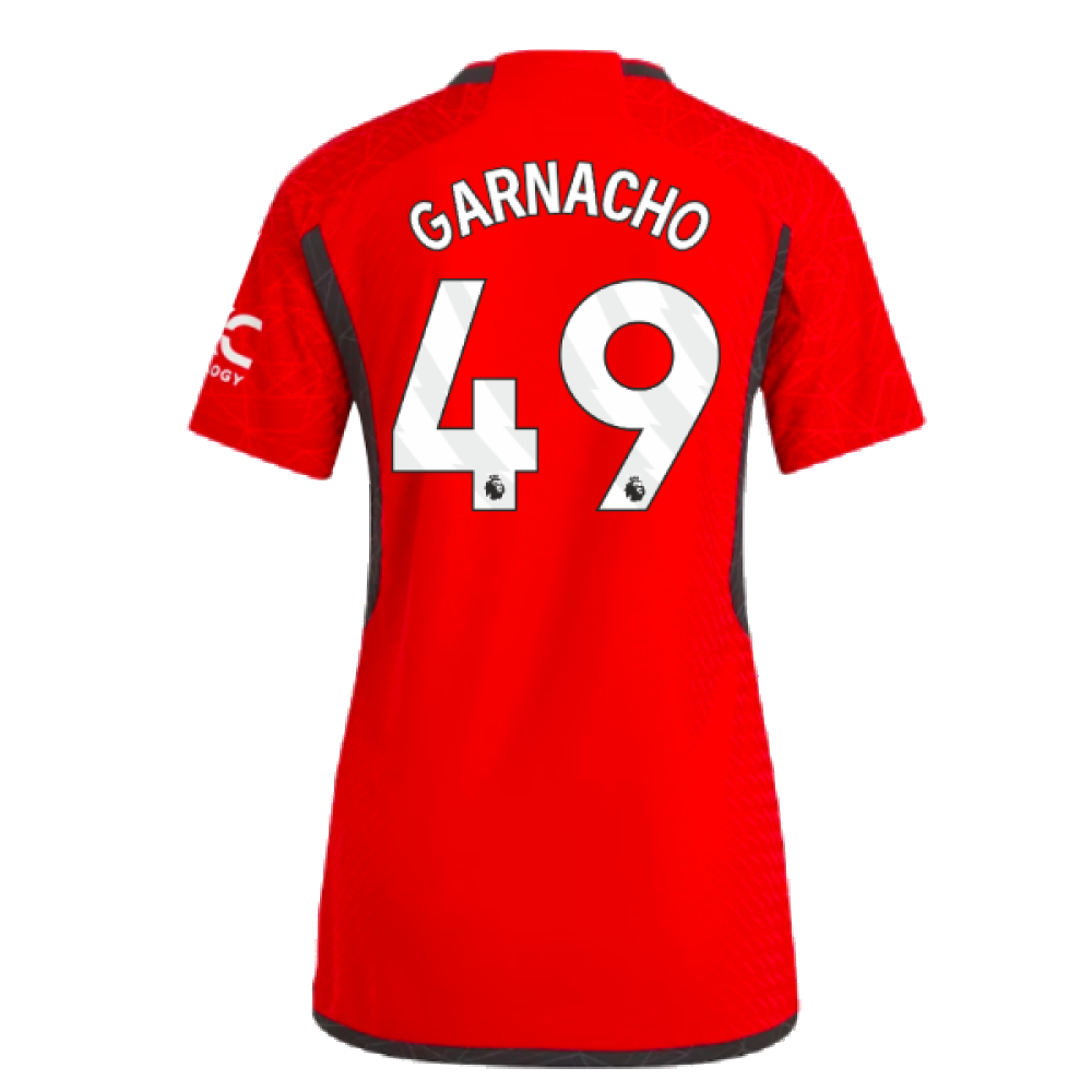 2023-2024 Man Utd Authentic Home Shirt (Ladies) (Garnacho 17)