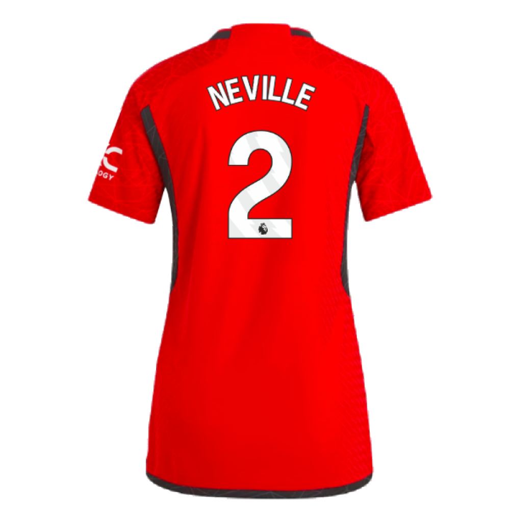 2023-2024 Man Utd Authentic Home Shirt (Ladies) (Neville 2)