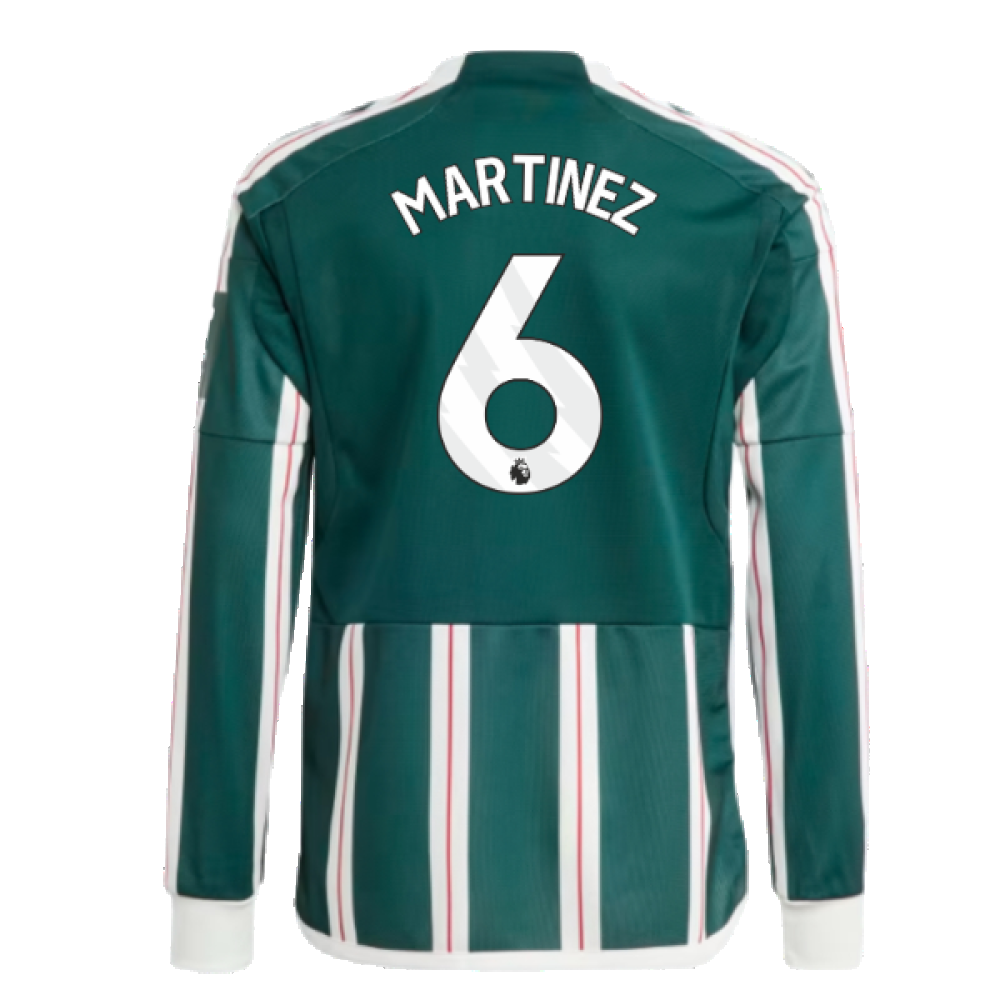 2023-2024 Man Utd Away Long Sleeve Shirt (Kids) (Martinez 6)