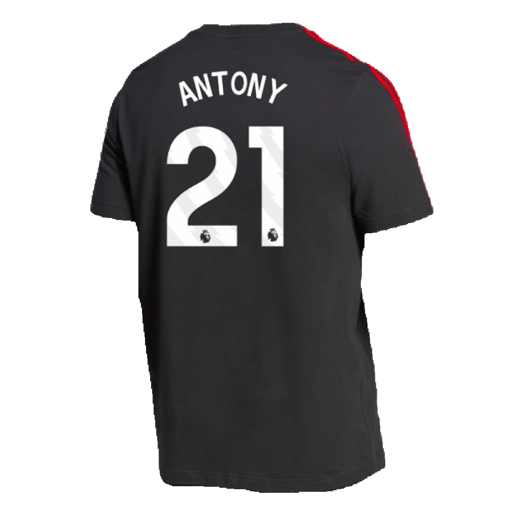 2023-2024 Man Utd DNA Tee (Black) (Antony 21)