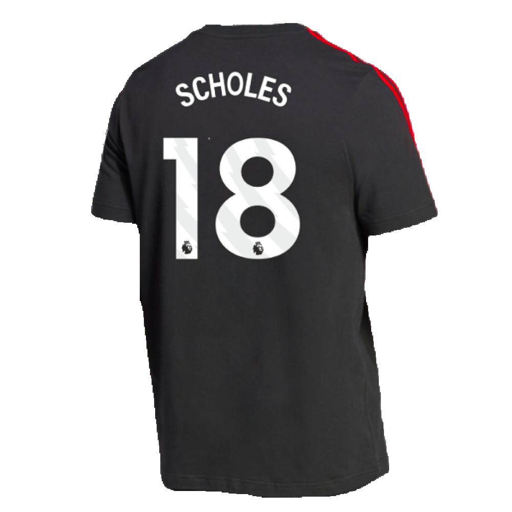 2023-2024 Man Utd DNA Tee (Black) (Scholes 18)